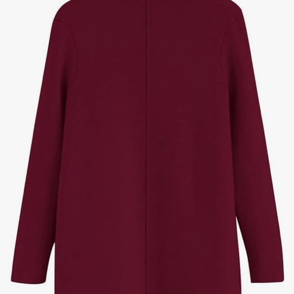 Sz M Chicwish Free Myself Woolblend Deep Red Coat - Picture 10 of 16